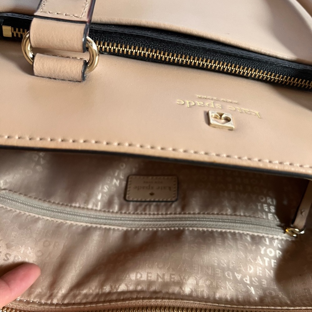 Kate Spade Bernadine Hadley Street Leather Handbag Tan - Picture 9 of 12